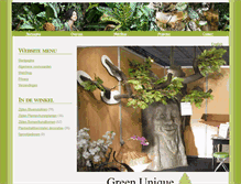 Tablet Screenshot of greenunique.nl